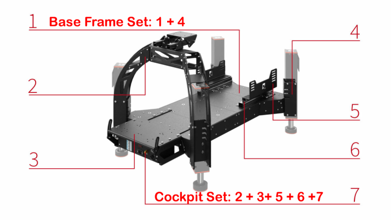 Motion Systems - Qubic - QS-CH1 Base Frame Set